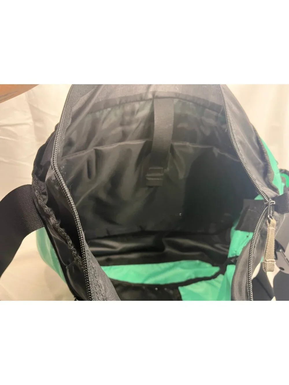 L.L.Bean Teal Black Nylon Messenger Bag Crossbody Travel Organizer